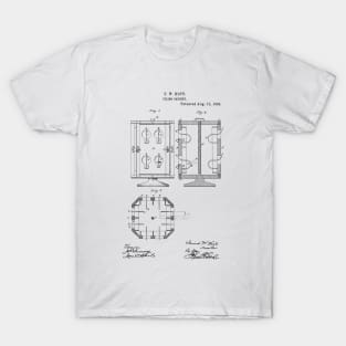 Filing Cabinet Vintage Patent Hand Drawing T-Shirt